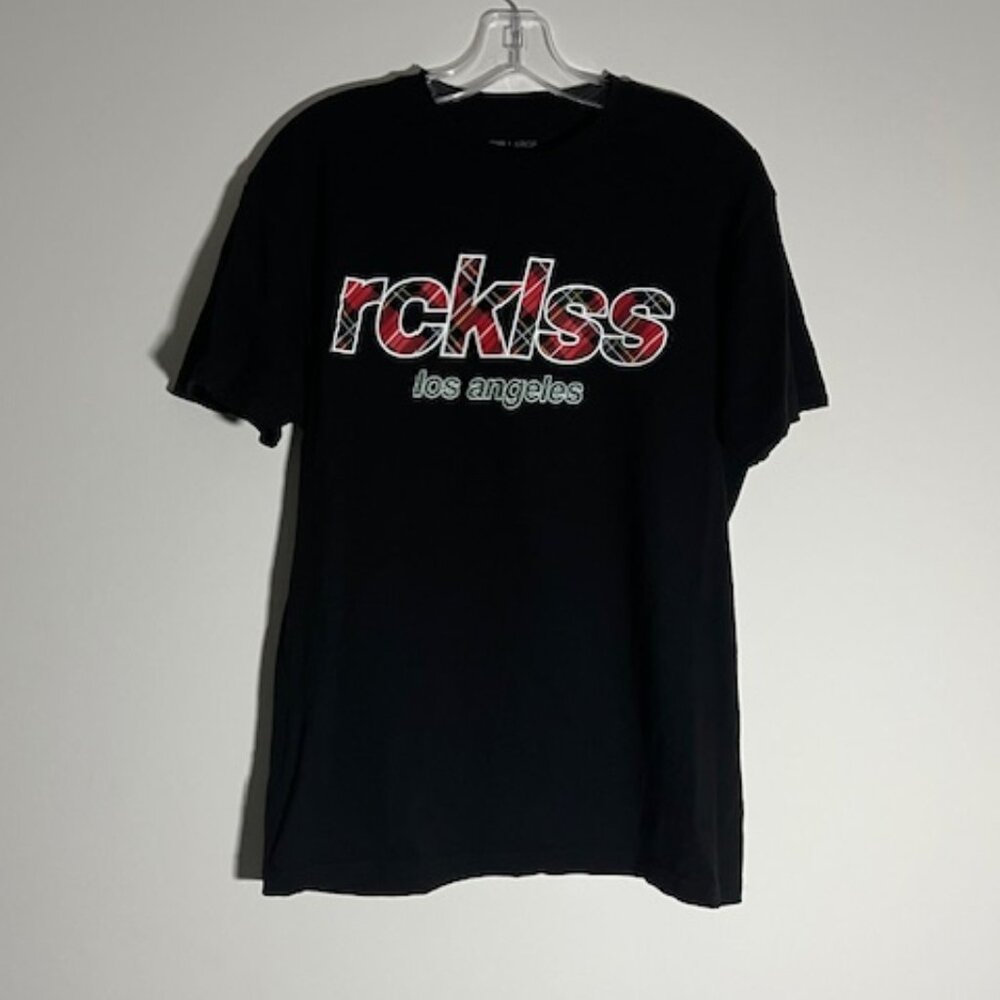 Rcklss Los Angeles Black T-Shirty by YR Size Large